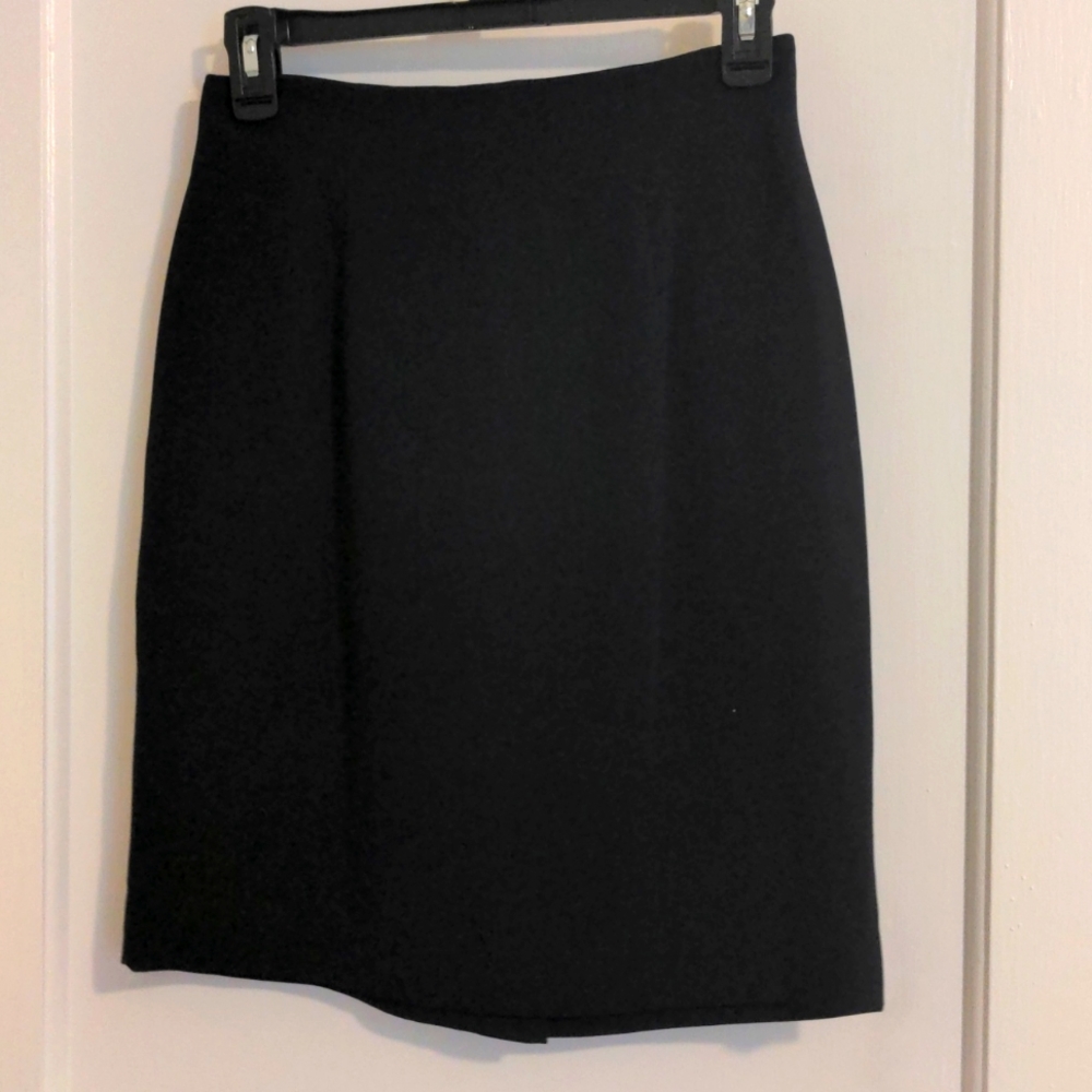 Vintage Navy Pencil Skirt - 4P